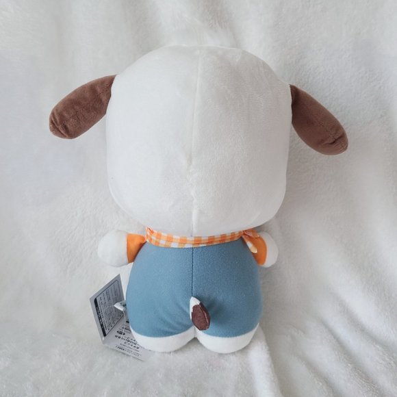 Pochacco - Country Outfit Jumbo Plush - Orange Scarf - Picture 2 of 3